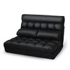 Artiss 2-seater Adjustable Lounge Sofa - Black