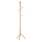 Artiss Wooden Clothes Stand with 6 Hooks - Beige