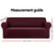 Artiss Sofa Cover Elastic Stretchable Couch Covers Burgundy 4 Seater
